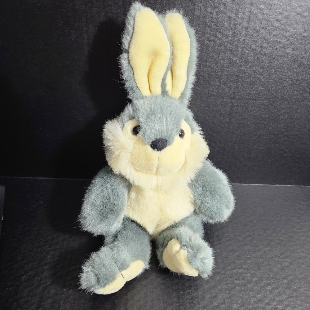 MTY International Gray Cream Hare Bunny Rabbit‎ Plush 12" Stuffed Animal Easter